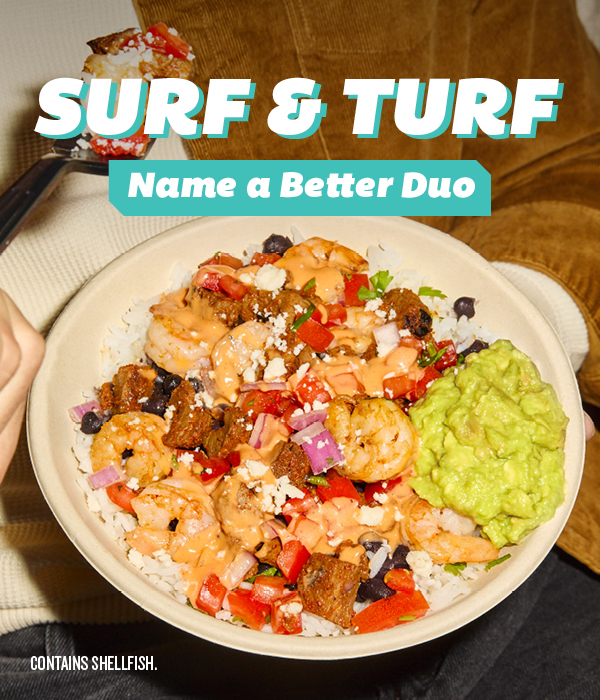 Surf & Turf Name a Better Duo 👀 QDOBA