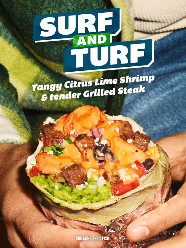 Surf & Turf is Back In Town! QDOBA